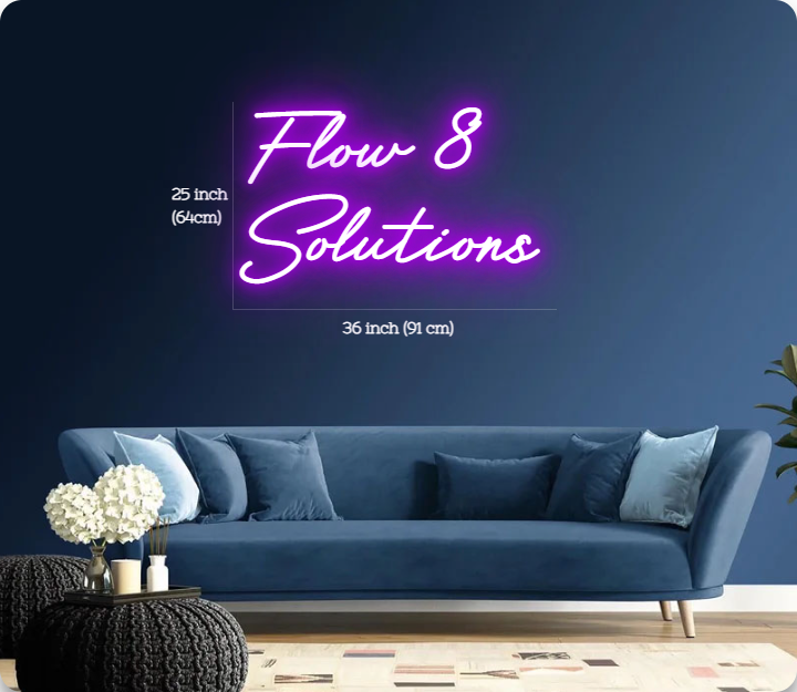 Flow 8 Customized Neon Sign