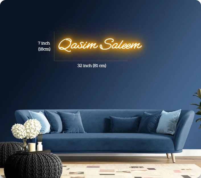 Qasim Saleem Customized Neon Sign