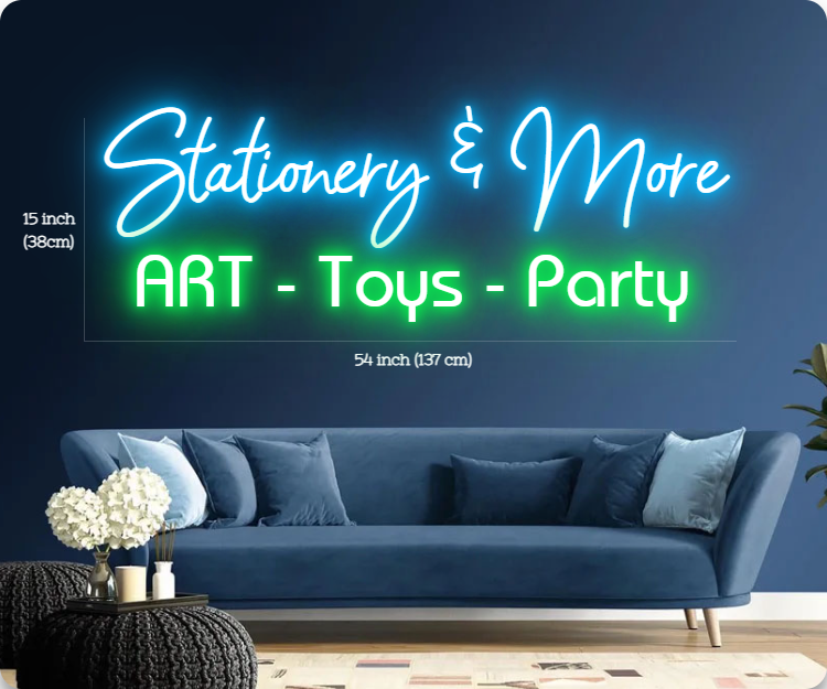 Stationery & More Customized Neon Sign
