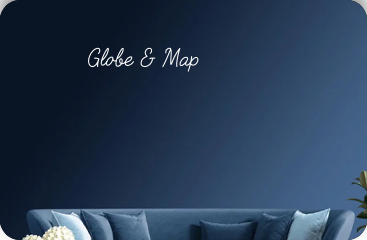 Globe & Map Customized Neon Sign