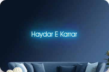 Haydar E Karrar Customized Neon Sign