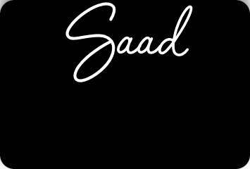 Saad Customized Neon Sign